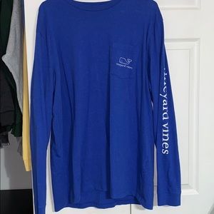 Blue vineyard vines long sleeve